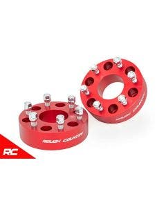Rough Country 1101RED 2" Wheel Spacers Pair 88-18 Silverado Sierra GM SUV 6x5.5