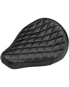 Biltwell 4005-101 Black Diamond Stitch Midline Solo Seat for Harley Rigid Custom