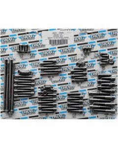 Drag Specialties Black Smooth Complete Motor Bolt Kit 4 Harley 07-16 Touring