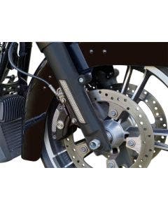 Custom Dynamics LED Front Fork Lightz Smoke Lens Black Harley FLH/T 14-Up