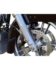 Custom Dynamics LED Front Fork Lightz Smoke Lens Chrome Harley FLH/T X 10-13