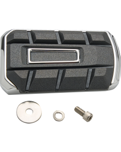 Ciro Chicane Chrome Brake Pedal Pad 4 Harley 99-24 Softail & Touring Models