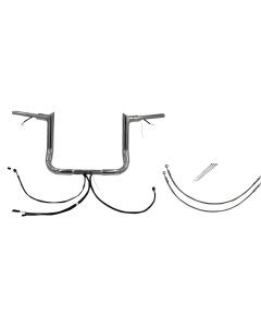 FBI Pointed Top Plug n Play EZ 1-1/2" Handlebar Kit Harley 16-20 FLH/T
