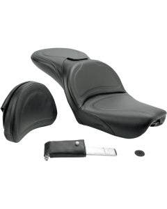 Saddlemen Explorer 2 Up Seat W/ Driver Backrest Harley Dyna FXDWG 04-05