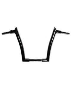FBI Fat Baggers 1-1/2 Black 16" EZ Install Pointed Handlebar Road Glide 98-13