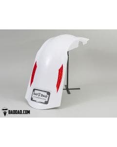 Bad Dad Raw Bagger Fender with 10" Flush Mounts Harley FL Touring 97-08 80895-1