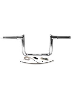 FBI Fat Baggers 1-1/2 Chrome 12" EZ Install Pointed Handlelbar Cable PKG FLH 08-13