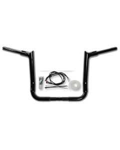 FBI Fat Baggers 1-1/2 Black 12" EZ Install Pointed Handlelbar Cable PKG FLH 14-20