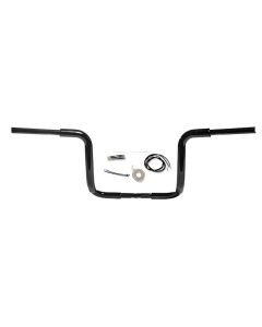 FBI Fat Baggers 1-1/2 Black 12" EZ Install Rounded Top Handlelbar Cable PKG FLH 14-20