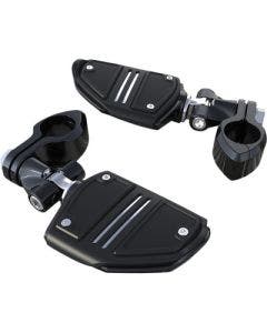 Ciro 60523 Mini Twin Rail Boards Standard Black Clevis 1 1/4" Engine Guards