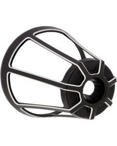 Arlen Ness Black Beveled Cover for Monster Sucker Air Cleaners Harley 