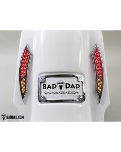 Bad Dad 992 Red Taillights w/ Amber Indicator Signal Harley Touring '97+ 81078