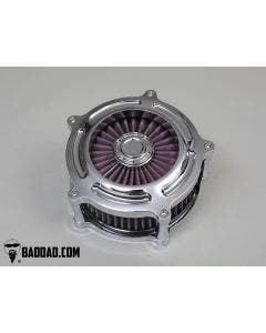 Bad Dad Chrome Classic Series Bolt-On Air Cleaner Harley Dyna 99-07