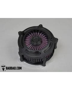 Bad Dad Black Classic Series Bolt-On Air Cleaner Harley Touring 02-19