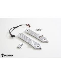 Bad Dad 900 Series Chrome Front LED Billet Turn Signals Harley Touring 81236-2
