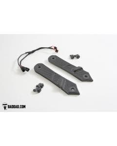 Bad Dad 900 Series Gloss Black Front LED Billet Turn Signals Harley Touring 81236-1