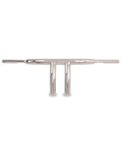 Burly Brand 1 1/4" Chrome Burly Drag T-Bar Handlebars 7 3/4" Rise for Harley TBW 