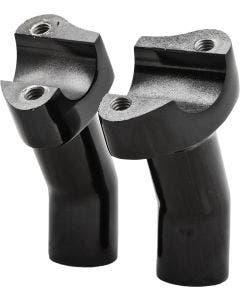 Hard Drive Gloss Black Forged 3.5" Pullback Risers Harley Sportster Dyna Softail