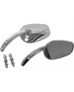 HardDrive Chrome Arrow Head Custom Mirrors Pair Harley & Metric Motorcycle