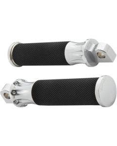 Arlen Ness Chrome Fusion Male Mount Foot Pegs for Harley or Metric