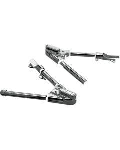 Kuryakyn Chrome Swingarm Covers w/ Phantom Axle Covers for Harley Softail 00-07