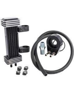Jagg 762-1000 Motorcycle Oil Cooler System Deluxe 6-Row Yamaha Bolt XV950 14-20