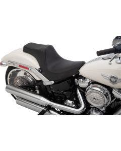 Drag Specialties Smooth Vinyl Predator III 2-Up Seat Saddle Harley Softail 18-Up