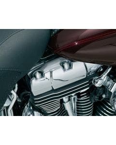 Kuryakyn Chrome Packed Rocker Box Bolt Covers (Set of 6) for Harley Twin Cam