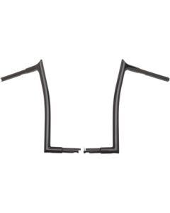 FBI Fat Baggers Black 16" EZ Install Pointed Handlebars Harley FLHR FLTR FLST