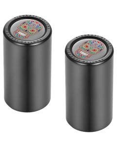 Figurati Designs Long Black W/ Sugar Skull 4 Harley 25.2MM x 45MM
