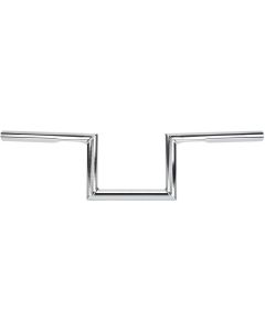 Biltwell 6010-1056 1" Zed Slotted Chrome Handlebar Harley Metric