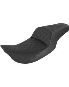 Saddlemen Black Slim Lattice Stitched Seat Harley 97-07 FLHR 06-07 FLHX