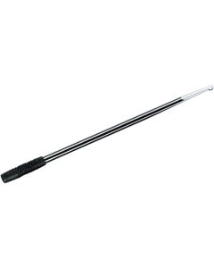 Kuryakyn 862 Billet Round Grooved Two Tone Black Antenna AM FM WB Harley Indian Victory