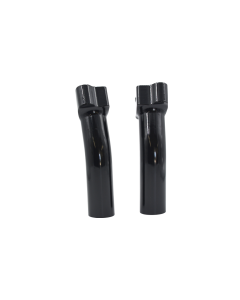 Chubbys Billet Risers 5.5" Gloss Black Straight Riser Set for Harley 
