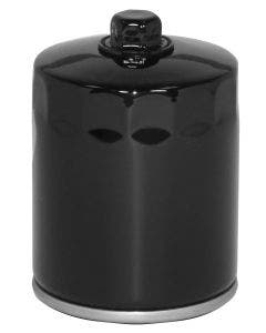 Mid USA 87167 Oil Filter 5 Micron Black 17mm Top Harley Big Twin & Evo 80-20