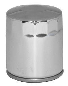 Mid USA 87168 Oil Filter 5 Micron Chrome Smooth Top Harley Big Twin & Evo 80-20