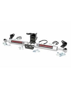Rough Country 87304 Dual Steering Stabilizer for 18-Up Jeep Wrangler Gladiator