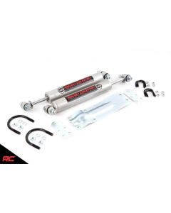 Chevrolet GMC Ford Dodge Rough Country Dual N3 Steering Stabilizer Kit 8735630