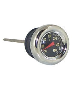 Chrome Oil Tank Plug DipStick Temperature Gauge Harley Softail XL Repl OEM 62667-87