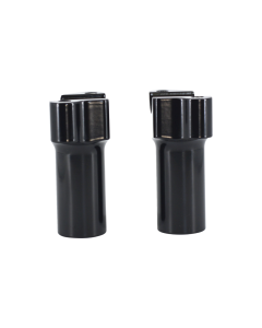 Chubbys Billet Risers 3.5" Gloss Black Straight Riser Set for Harley 