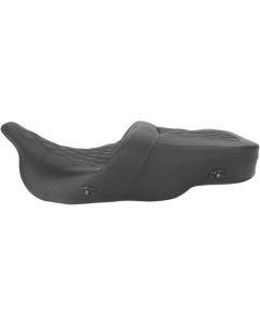 Saddlemen Black Heated LS Road Sofa Two Up Seat Harley 97-07 FLHR & 06-07 FLHX