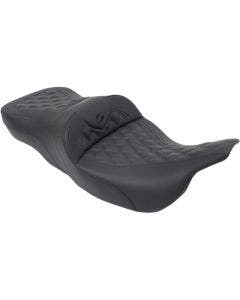 Saddlemen Black Heated LS Road Sofa Two Up Seat Harley 97-07 FLHT FLHT FLT