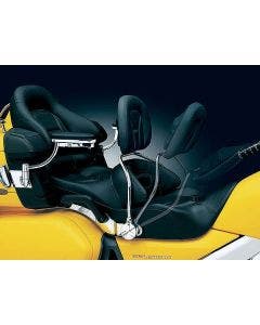 Kuryakyn 8990 Chrome Quick Release Rider Backrest for 01-10 Honda GL1800 (ea)
