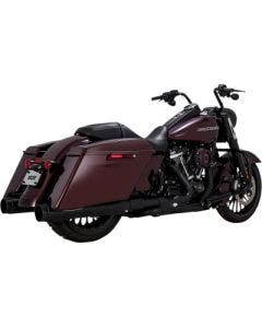 Vance & Hines 46674 Black Torquer 450 Slip-On Mufflers 4.5" Harley FL M8 17-Up