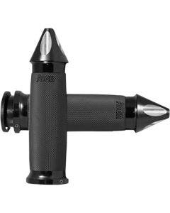 Avon IN-TO-CC-86-ASP	Black Spike Custom Contour Billet Grips Indian 18-20