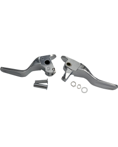 Drag Chrome Short Hand Lever Set 4 Harley 14-16 Touring & V-Rod W/Hydr Clutch