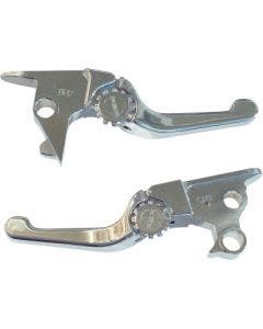 PSR 12-01656-20 Chrome Anthem Shorty Lever Set Pair Harley FLS FXSB 15-17