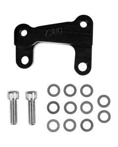 RC Components Black Front 320 MM Caliper Adapter Bracker For Harley 