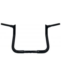 FBI Fat Baggers Black Pointed Handlebar 11" Reduced Reach Harley Batwing 08-Up