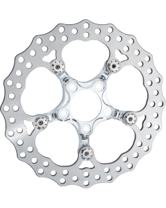 Arlen Ness Chrome 11.8" FLT Rear Spider Rotor 4 Harley 00-14 Touring/Softail/Dyna 